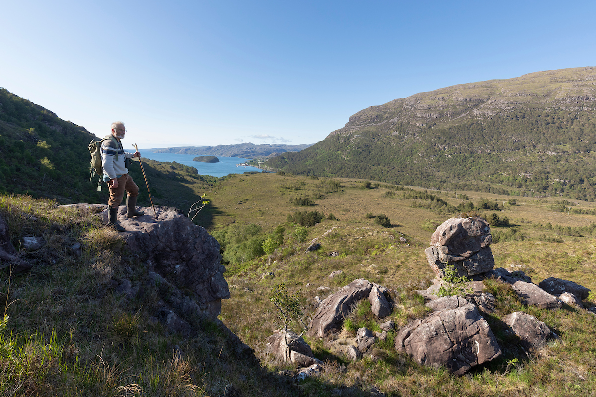 Richard Munday one of the trustees of Kinloch Woodlands, Shieldaig